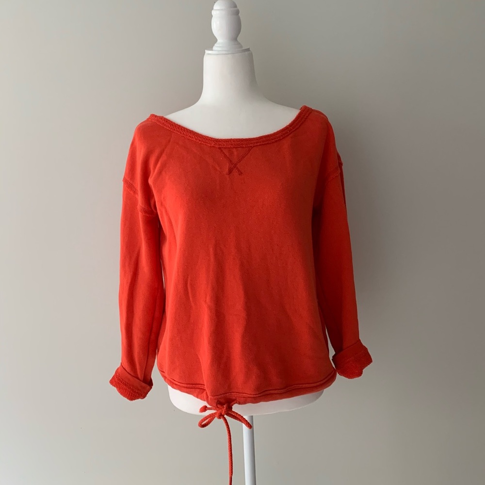 Orange sweatshirt